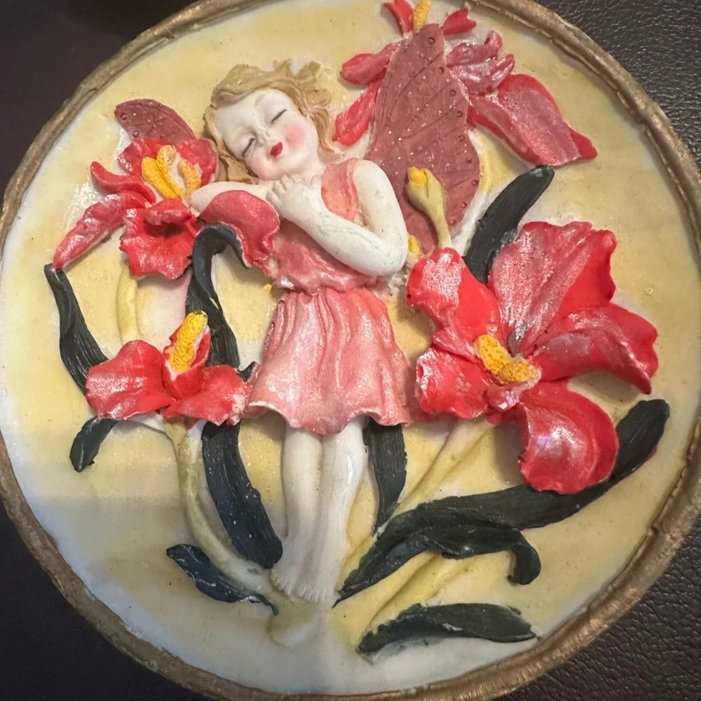 4 fairy wall plates